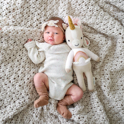 Cuddle+Kind Hand Knit Doll - Mini Zara the Unicorn, 13"
