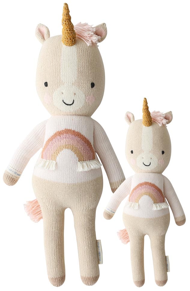 Cuddle+Kind Hand Knit Doll - Mini Zara the Unicorn, 13"