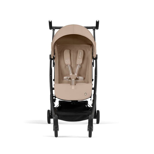 Cybex Libelle 2 Compact Stroller (with 1 Pull Harness) - Black Frame / Almond Beige - 524000607