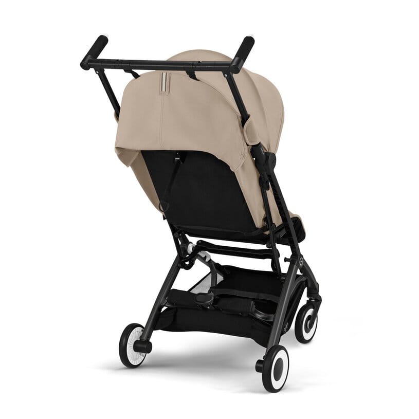 Cybex Libelle 2 Compact Stroller (with 1 Pull Harness) - Black Frame / Almond Beige - 524000607