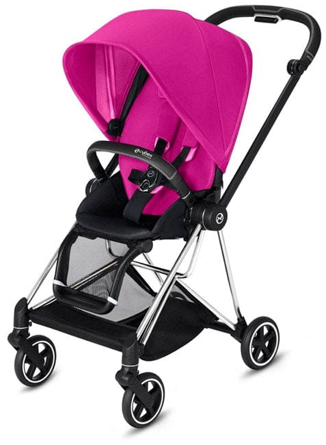 Cybex Mios 2 Complete Stroller - Chrome/Black/Fancy Pink - 519003705-C