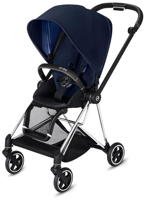 Cybex Mios 2 Complete Stroller - Chrome/Black/Indigo Blue - 519003547-C