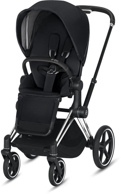 Cybex Priam 3 Complete Stroller - Chrome/Black/Premium Black - 519003529-C