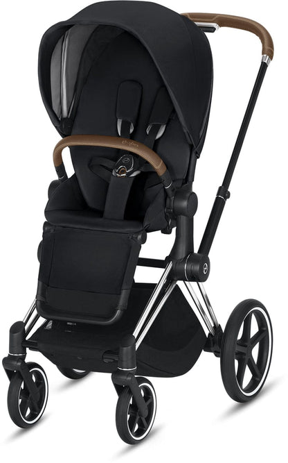 Cybex Priam 3 Complete Stroller - Chrome/Brown/Premium Black - 519003293