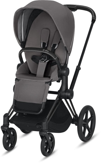 Cybex Priam 3 Complete Stroller - Matte Black/Manhattan Grey - 519003305-C