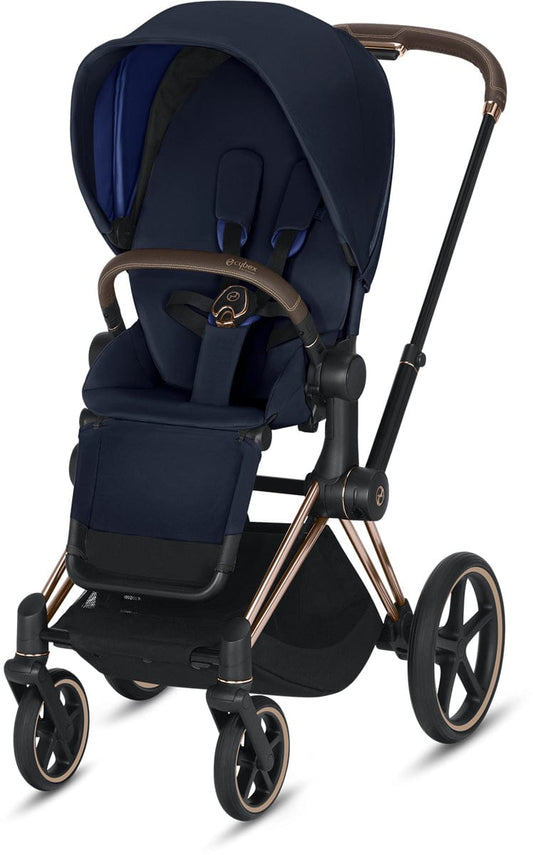 Cybex Priam 3 Complete Stroller - Rose Gold/Indigo Blue - 519003311-C