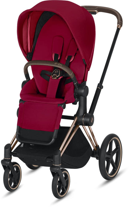 Cybex Priam 3 Complete Stroller - Rose Gold/True Red - 519003315-C