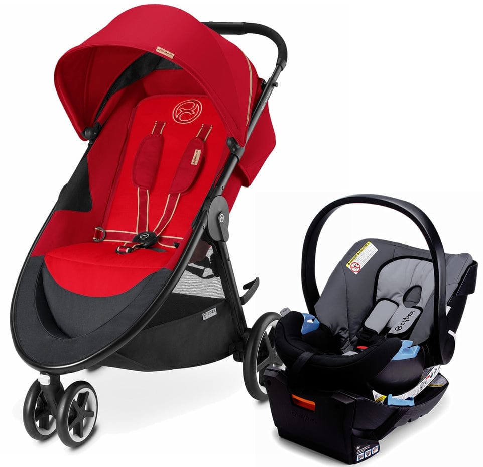 Cybex Agis M-Air3 & Aton Travel System - Hot & Spicy/Cobblestone - 515211118-514104043