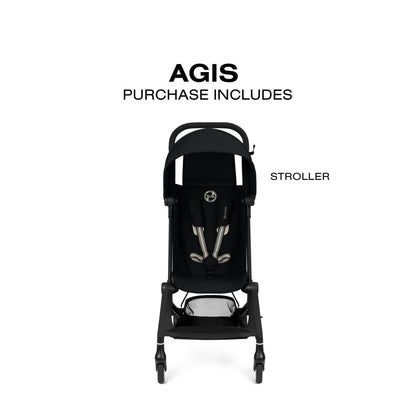 Cybex Agis Ultra-Compact Travel Stroller - Magic Black - 525000767