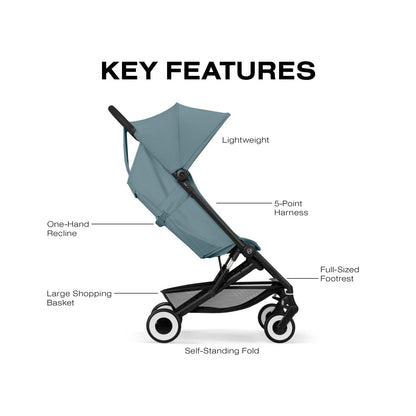 Cybex Agis Ultra-Compact Travel Stroller - Stormy Blue - 525000779