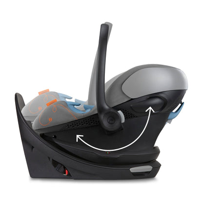 Cybex Aton G Swivel SensorSafe Rotating Infant Car Seat - Lava Grey - 522005669