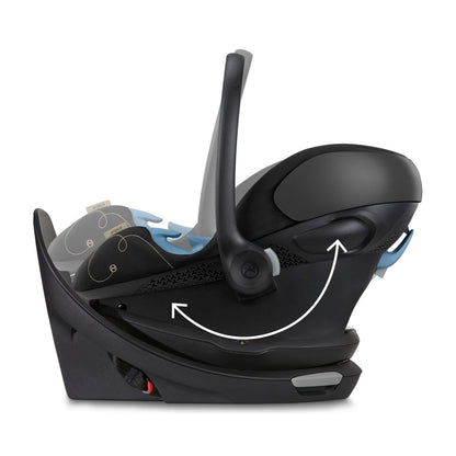 Cybex Aton G Swivel SensorSafe Rotating Infant Car Seat - Moon Black - 522005667