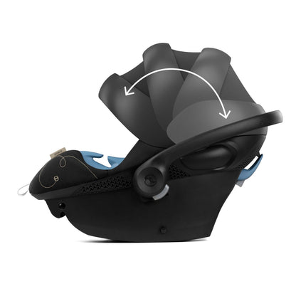 Cybex Aton G Swivel SensorSafe Rotating Infant Car Seat - Moon Black - 522005667