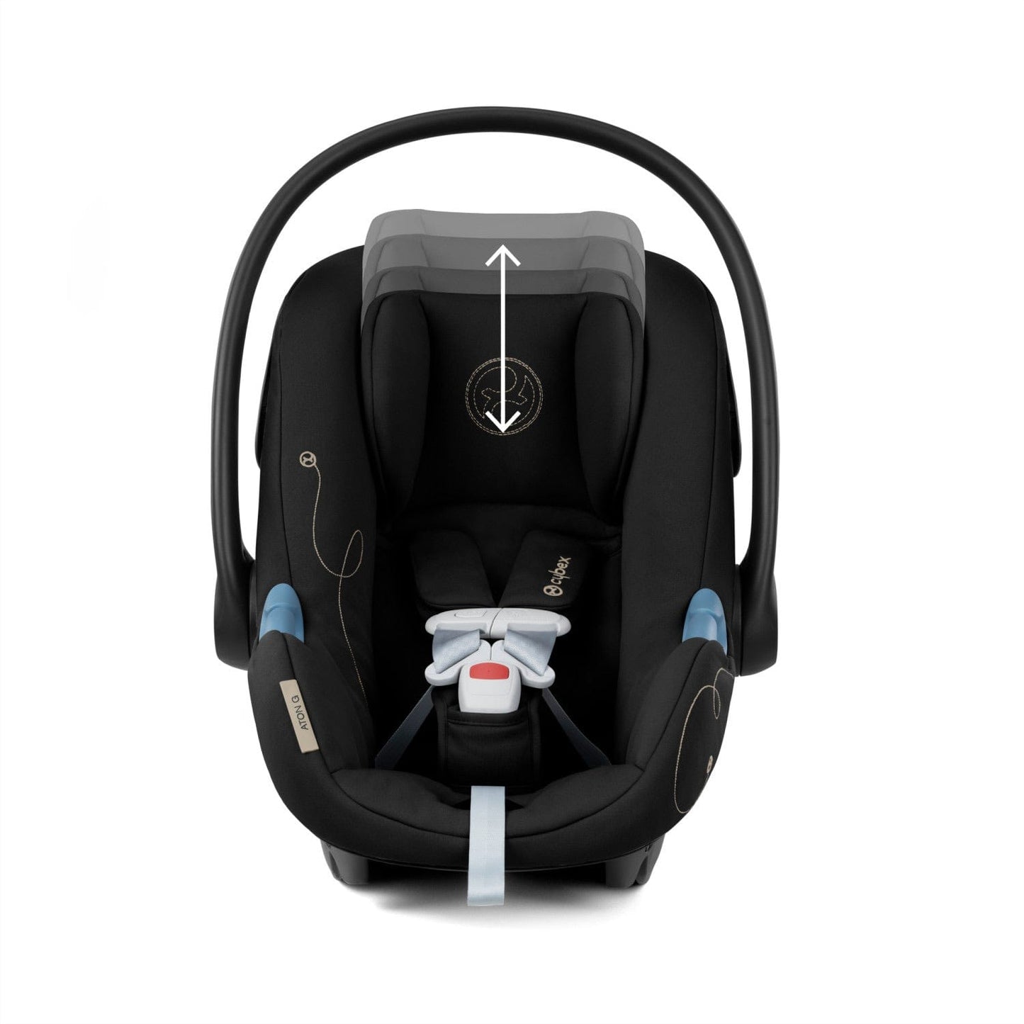 Cybex Aton G Swivel SensorSafe Rotating Infant Car Seat - Moon Black - 522005667