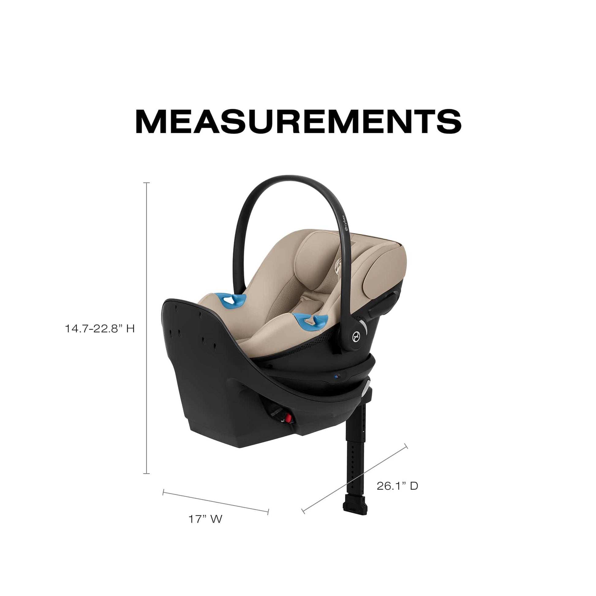 Cybex Aton G2 Swivel Infant Car Seat with Load Leg Base - Almond Beige - 524002401