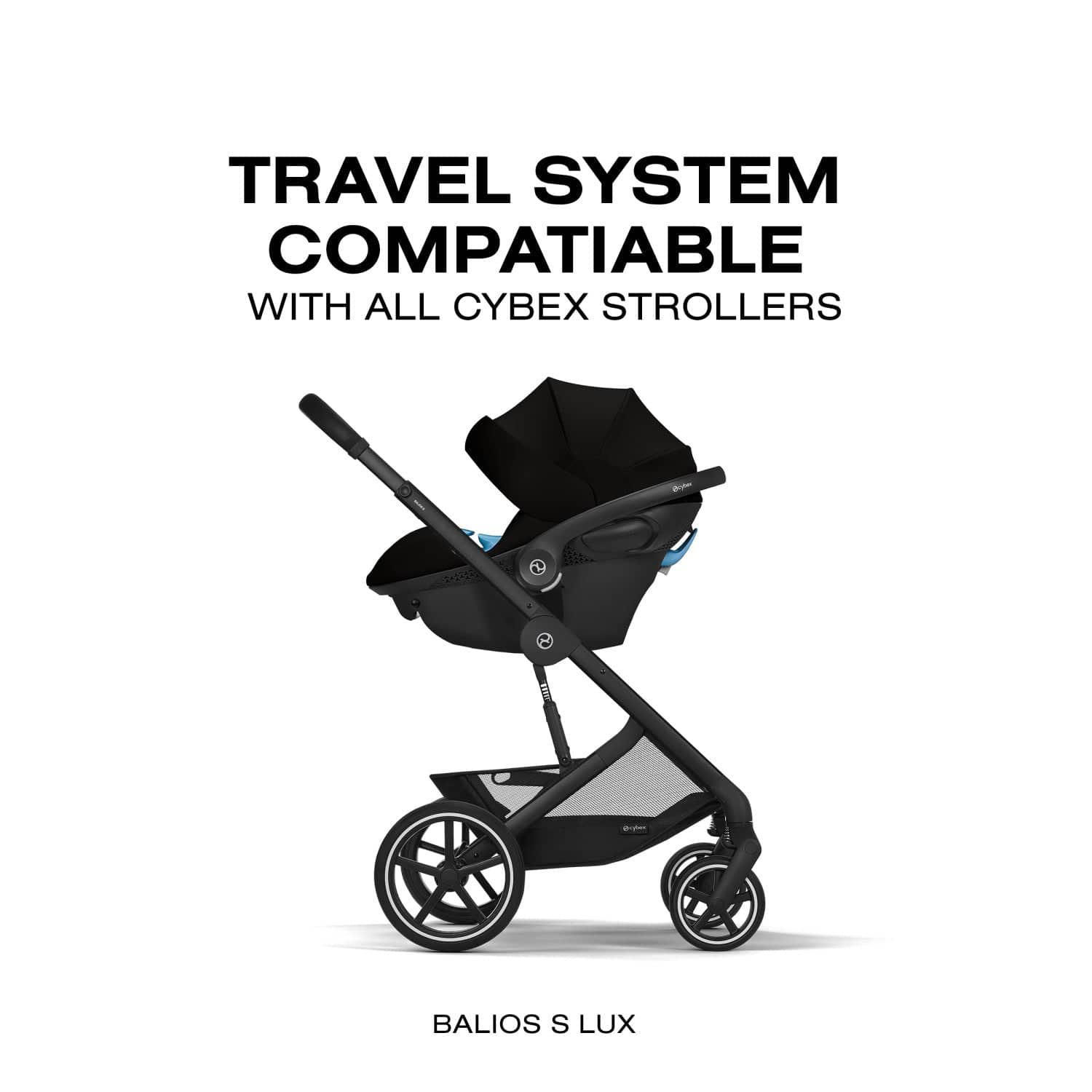 Cybex Aton G2 Swivel Infant Car Seat with Load Leg Base - Moon Black - 524002351