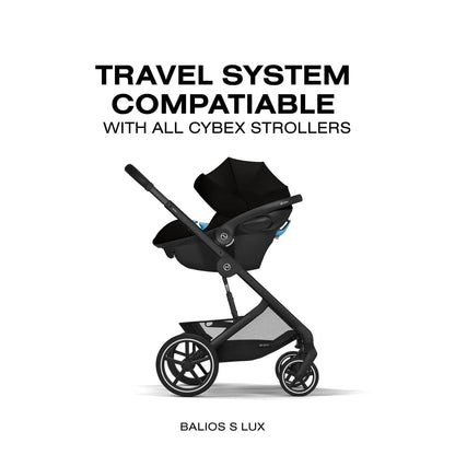 Cybex Aton G2 Swivel Infant Car Seat with Load Leg Base - Moon Black - 524002351