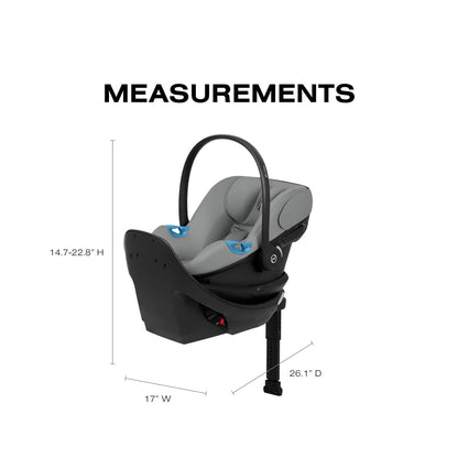 Cybex Aton G2 Swivel Infant Car Seat with Load Leg Base - Stone Grey - 524002353