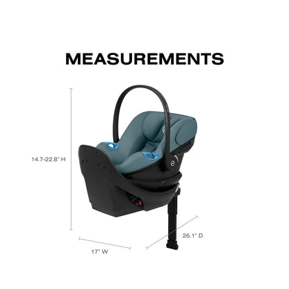 Cybex Aton G2 Swivel Infant Car Seat with Load Leg Base - Stormy Blue - 524002357