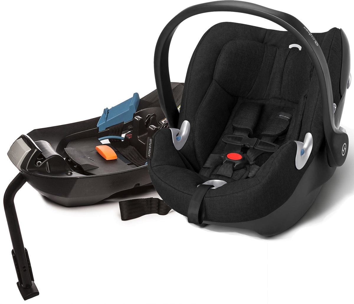 Cybex Aton Q Plus Infant Car Seat - Black Beauty - 515104292