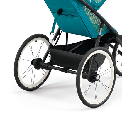 Cybex AVI Jogging Stroller Bundle - Black Frame + Maliblue Seat Pack - 520004147-520004223