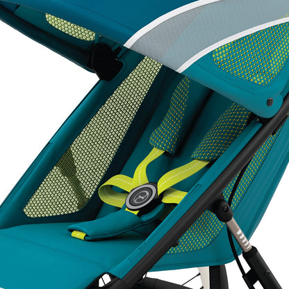 Cybex AVI Jogging Stroller Bundle - Black Frame + Maliblue Seat Pack - 520004147-520004223