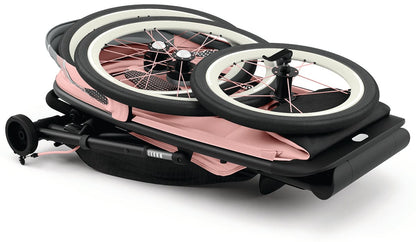 Cybex AVI Jogging Stroller Bundle - Black/Pink Frame + All Black Seat Pack - 520004341-520004215