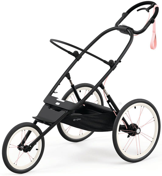 Cybex AVI Jogging Stroller Frame - Black with Pink Details - 520004341