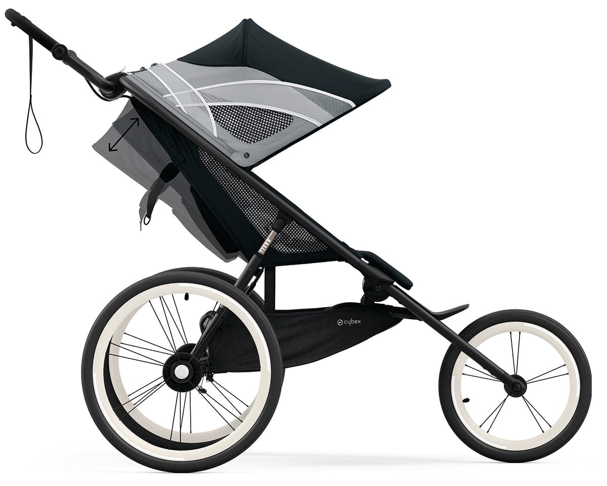 Cybex AVI Jogging Stroller (One Box) - All Black - 520004163