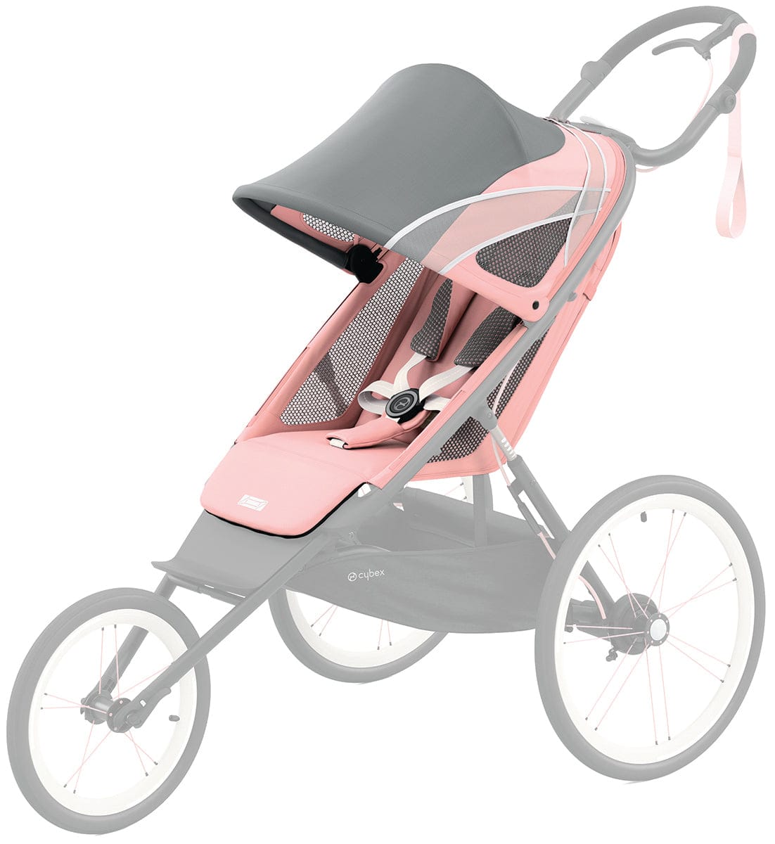 Cybex AVI Jogging Stroller Seat Pack - Silver Pink - 520004219