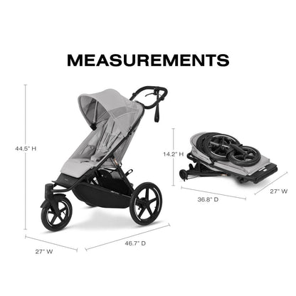 Cybex Avi Spin Jogging Stroller - Fog Grey - 524000623