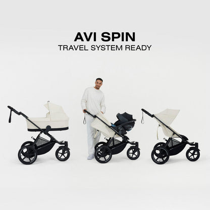 Cybex Avi Spin Jogging Stroller - Moon Black - 524000615