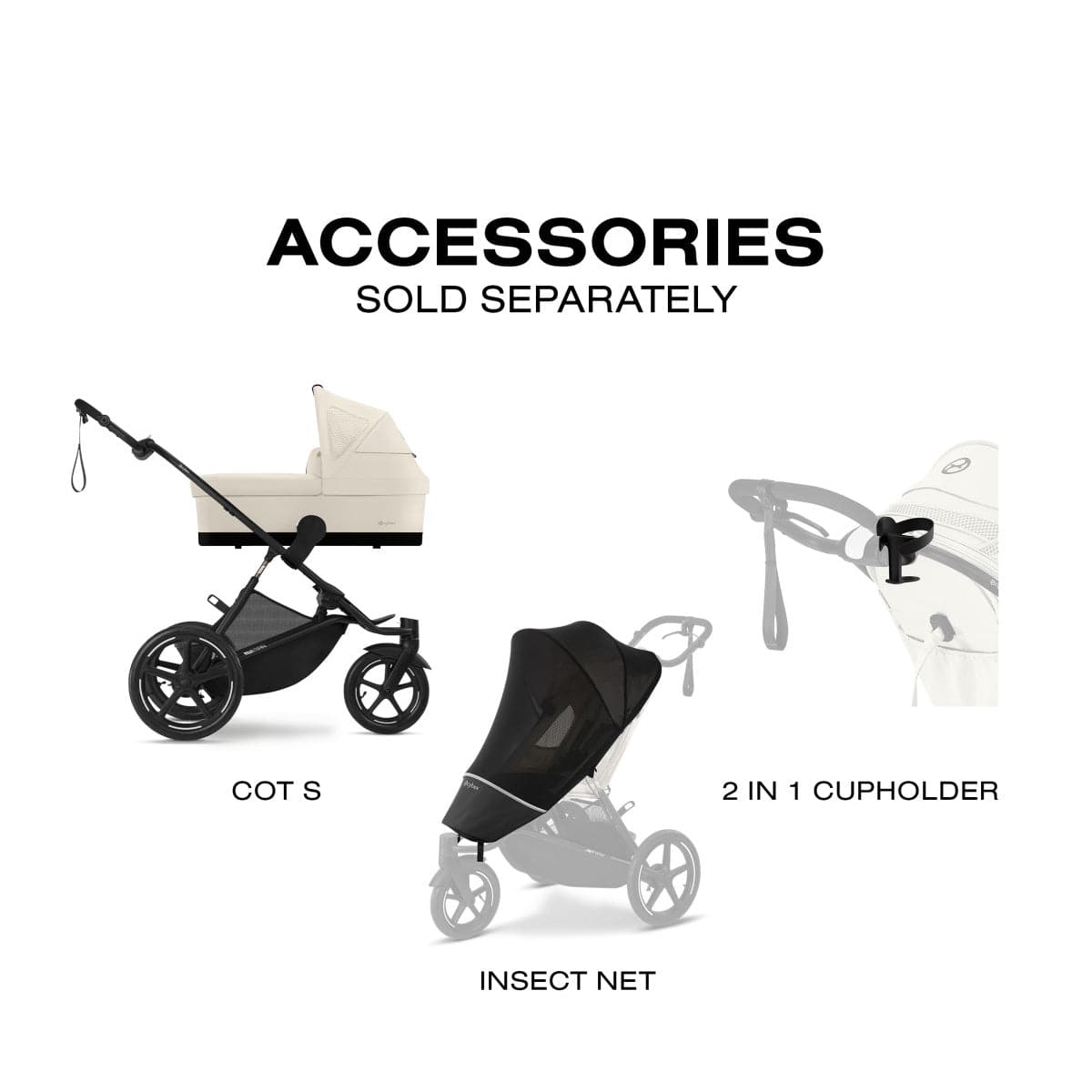 Cybex Avi Spin Jogging Stroller - Seashell Beige - 524000749