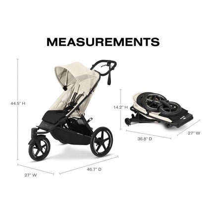 Cybex Avi Spin Jogging Stroller - Seashell Beige - 524000749