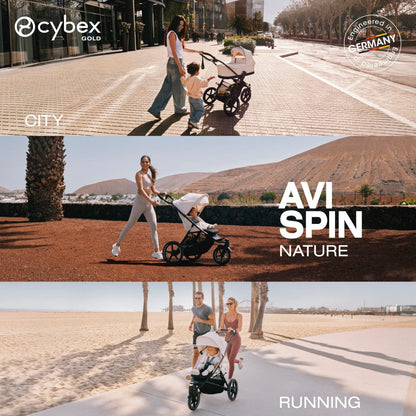 Cybex Avi Spin Jogging Stroller - Seashell Beige - 524000749