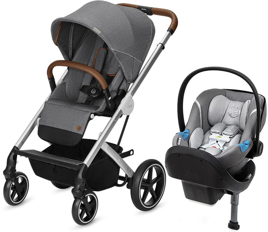 Cybex Balios S + Aton M SensorSafe Travel System - Denim Manhattan Grey - 519004599