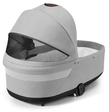 Cybex Balios S Lux 2 Stroller + Cot S Lux 2 Bundle - Silver Frame / Lava Grey - 522002395-522002349