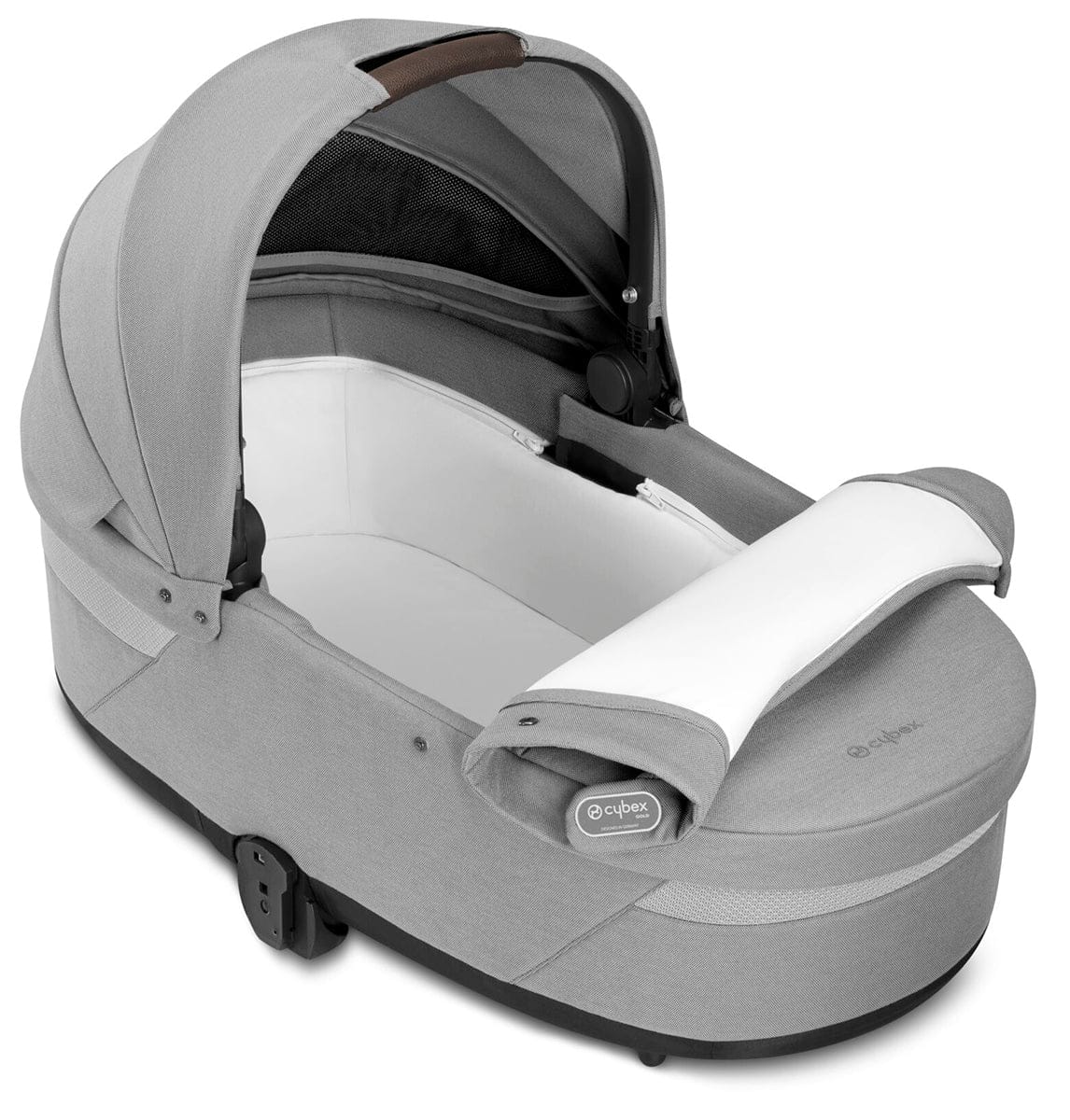 Cybex Balios S Lux 2 Stroller + Cot S Lux 2 Bundle - Silver Frame / Lava Grey - 522002395-522002349