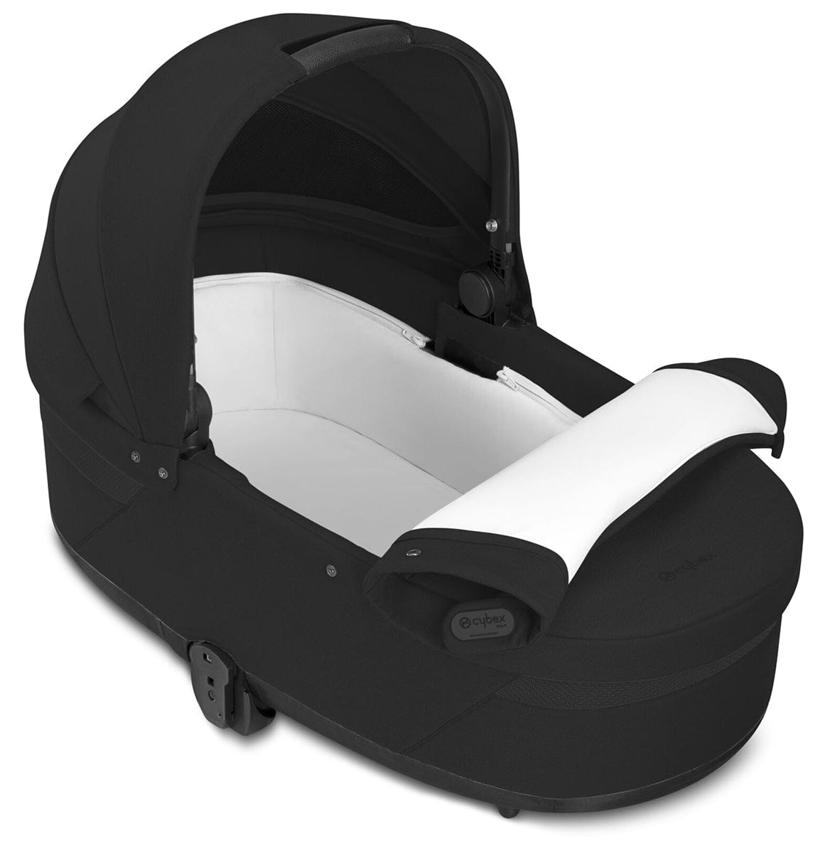 Cybex Balios S Lux 2 Stroller + Cot S Lux 2 Bundle - Silver Frame / Moon Black - 522002393-522002347