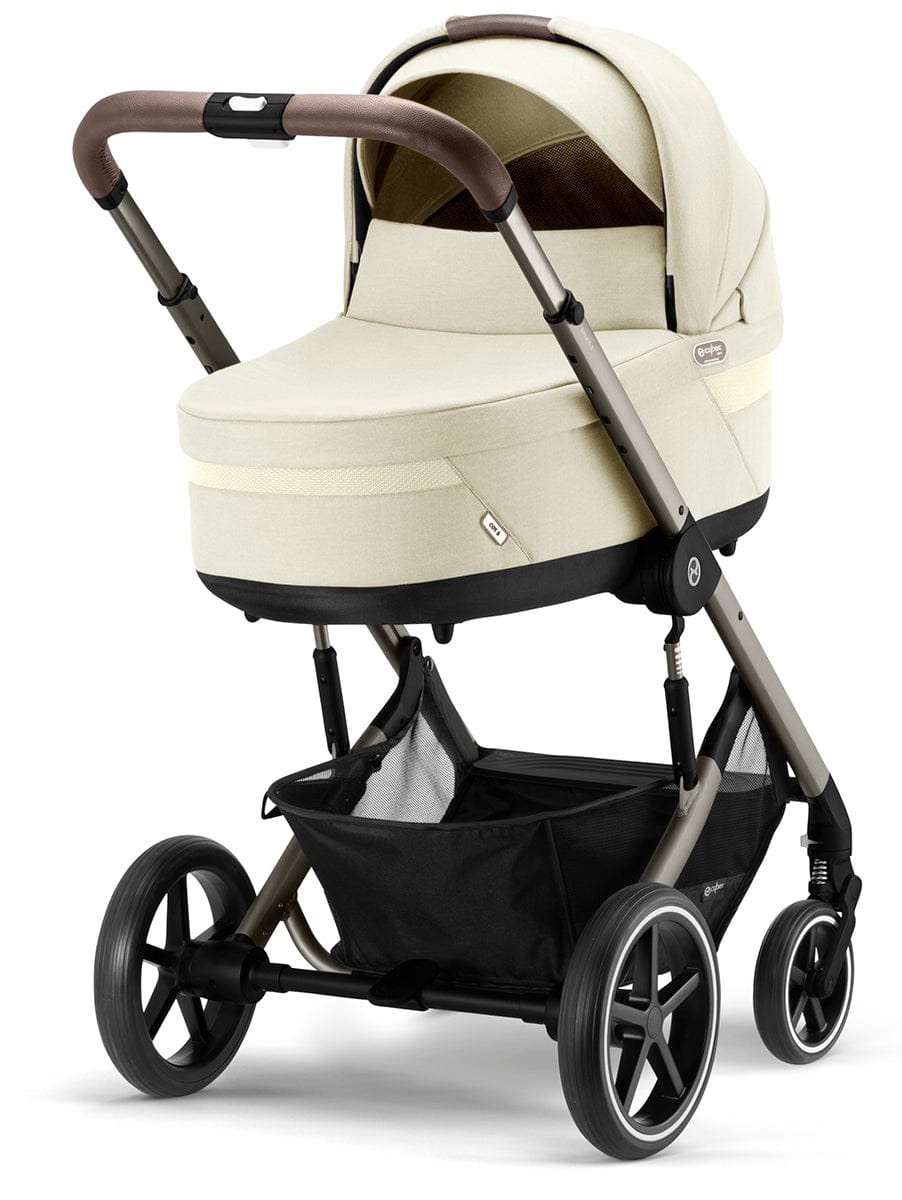 Cybex Balios S Lux 2 Stroller + Cot S Lux 2 Bundle - Taupe Frame / Seashell Beige - 522004807-522002353