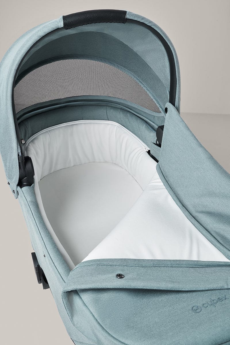 Cybex Balios S Lux 2 Stroller + Cot S Lux 2 Bundle - Taupe Frame / Sky Blue - 522002399-522002351