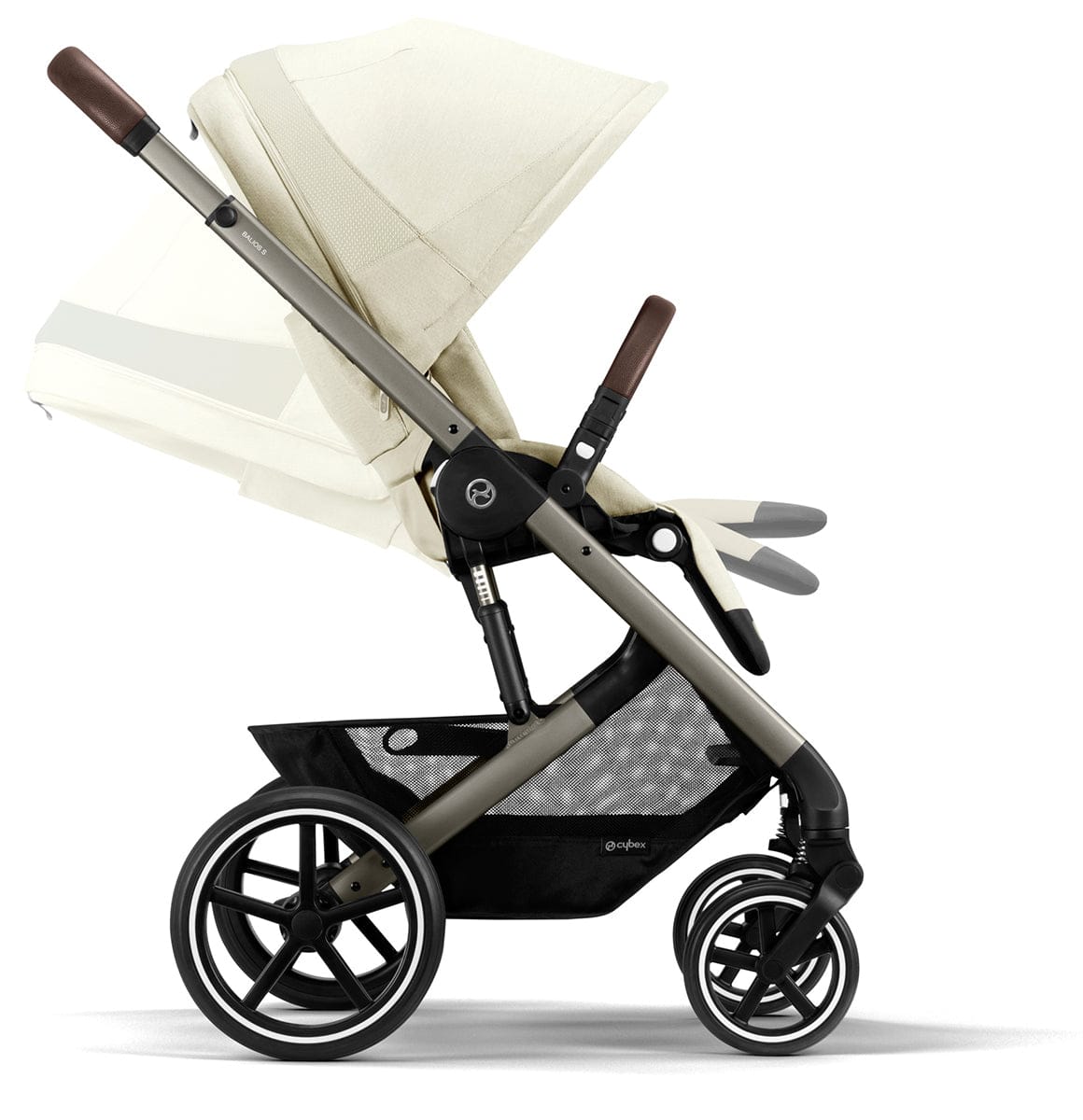 Cybex Balios S Lux 2 Stroller - Taupe Frame / Seashell Beige - 522004807