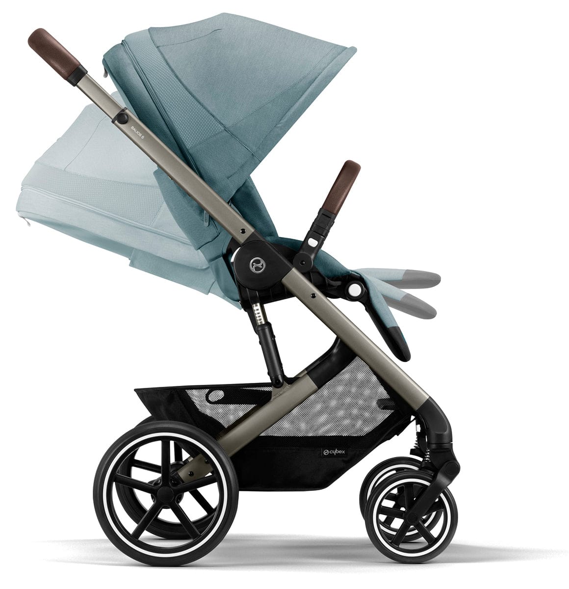 Cybex Balios S Lux 2 Stroller - Taupe Frame / Sky Blue - 522002399