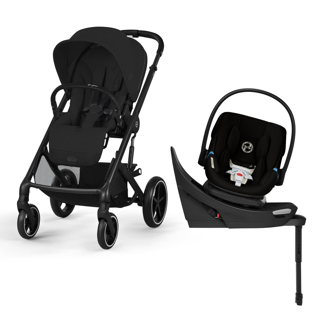 Cybex Balios S Lux + Aton G2 Swivel Travel System Bundle - Moon Black - 524001177-524002351