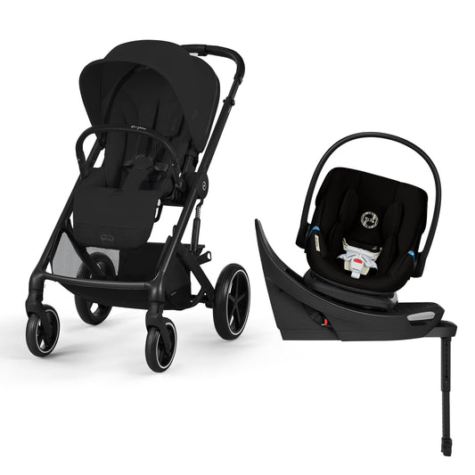Cybex Balios S Lux + Aton G2 Swivel Travel System Bundle - Moon Black - 524001177-524002351