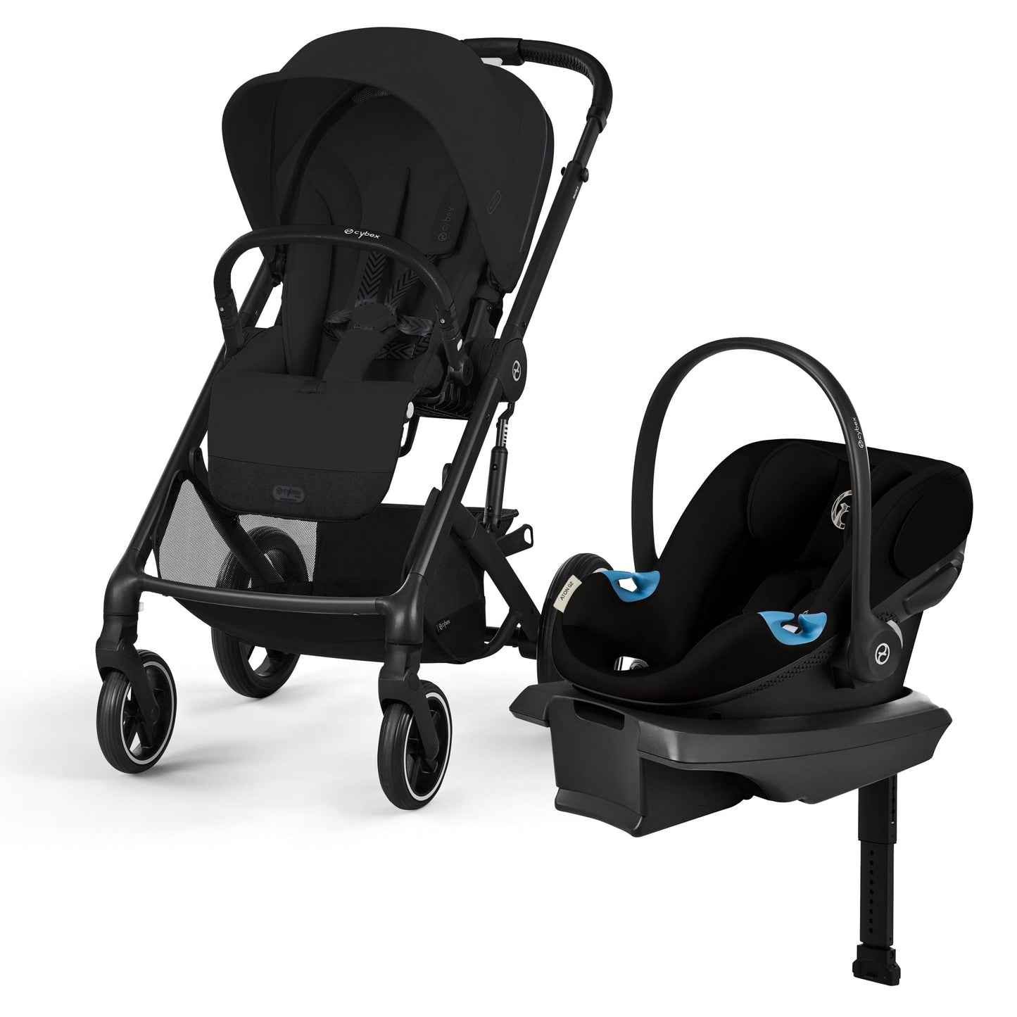Cybex Balios S Lux + Aton G2 Travel System Bundle - Moon Black - 524001177-524002341