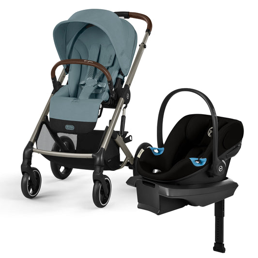 Cybex Balios S Lux + Aton G2 Travel System Bundle - Stormy Blue / Moon Black - 524001201-524002341