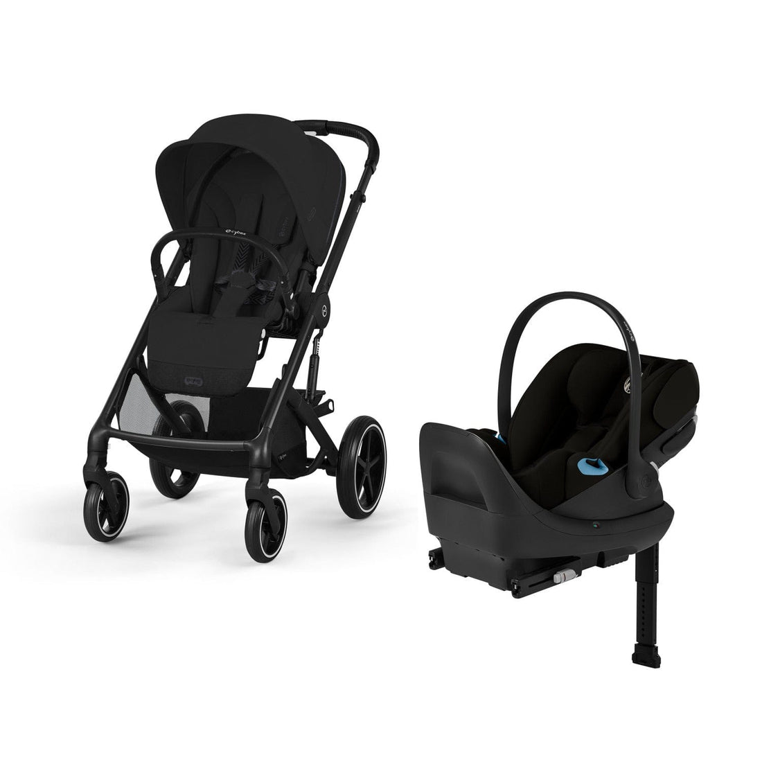 Cybex Balios S Lux + Cloud G Pro Travel System Bundle - Moon Black - 524001177-525000599