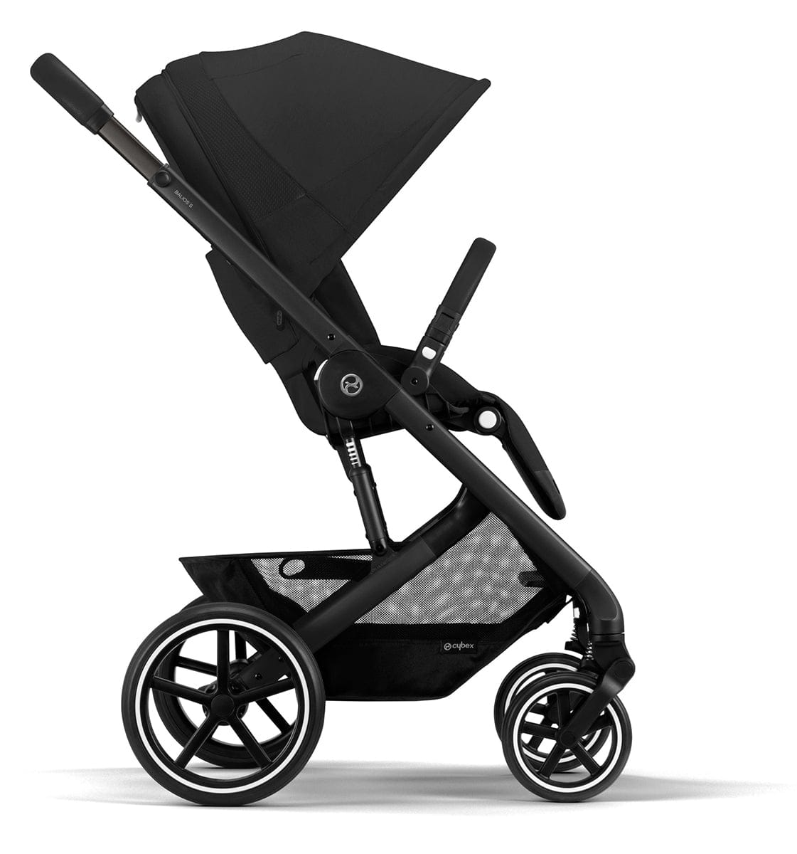Cybex Balios S Lux Full Size Stroller + Cot S Bassinet Bundle (One Box) - All Black - 522004951