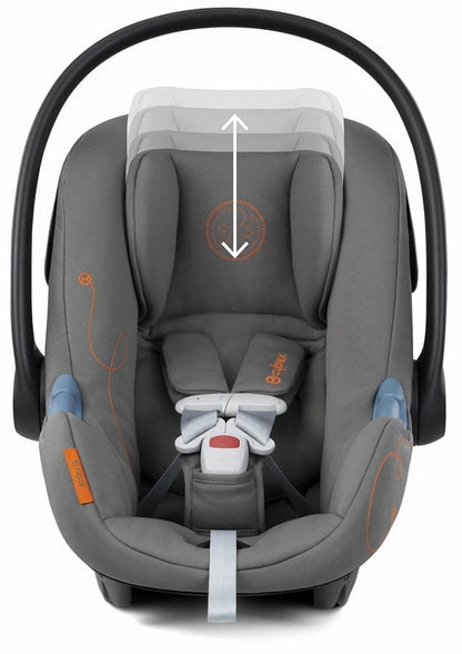 Cybex Beezy 2 + Aton G SensorSafe Travel System Bundle - Lava Grey / Lava Grey - 522001713-522004779